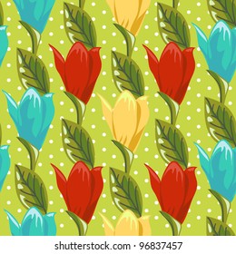 vector beautiful floral seamless texture
