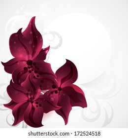 vector beautiful flower background art