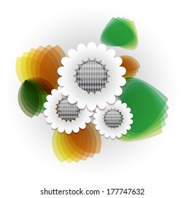 vector beautiful flower background art 