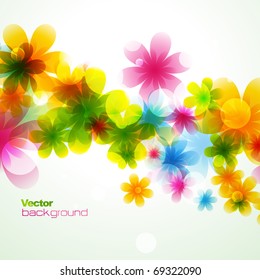 vector beautiful flower background art