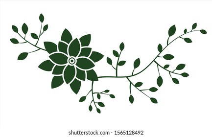 vector of beautiful flower elements