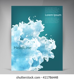 Vector Beautiful Flyer. Template flyers design. Business brochure