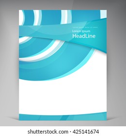 Vector Beautiful Flyer. Template flyers design. Business brochure circle