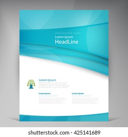 Vector Beautiful Flyer. Template flyers design. Business brochure