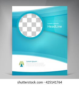 Vector Beautiful Flyer. Template flyers design. Business brochure circle