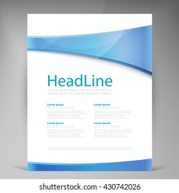 Vector Beautiful Flyer. Template flyers design. Business brochure