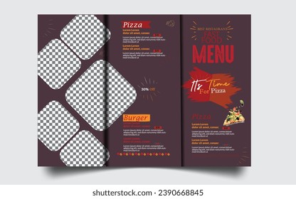 vector beautiful food menu design template
Modern restaurant menu for fast food
Fast food TRI fold brochure restaurant menu tasty template modern design

