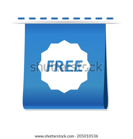 Vector beautiful Free web icon label