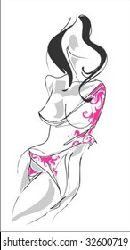 VECTOR  beautiful girl