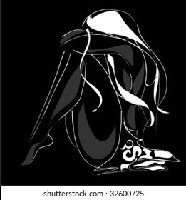  VECTOR beautiful girl