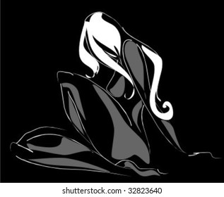 VECTOR beautiful girl