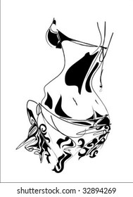 VECTOR beautiful girl