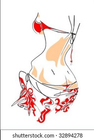 VECTOR beautiful girl