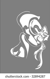 VECTOR beautiful girl