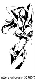 VECTOR beautiful girl