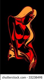 VECTOR beautiful girl