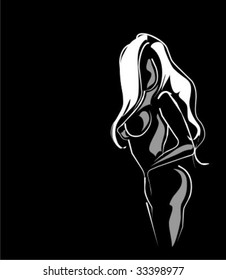 VECTOR beautiful girl