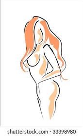 VECTOR beautiful girl