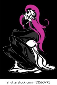 VECTOR beautiful girl