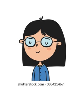 Vector beautiful girl