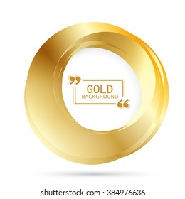 Vector Beautiful Gold Circle. Template brochure design