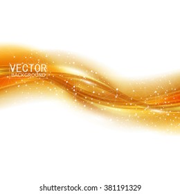 Vector Beautiful Gold Satin. Template brochure design