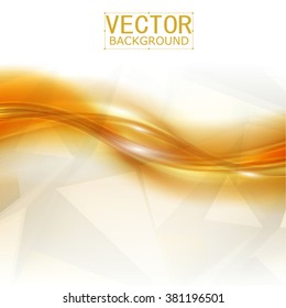 Vector Beautiful Gold Satin. Template brochure design