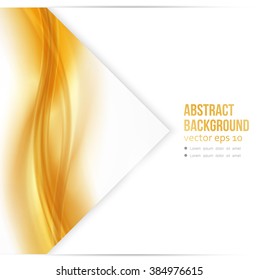 Vector Beautiful Gold Satin. Template brochure design
