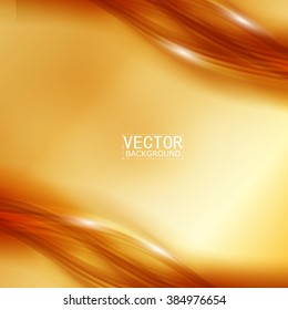 Vector Beautiful Gold Satin. Template brochure design