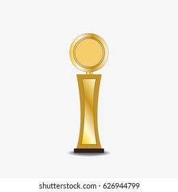 VECTOR: Beautiful golden trophy award