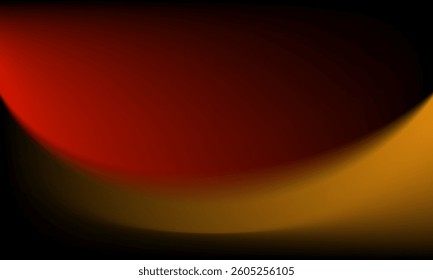 Vector beautiful gradation with red, yellow, black gradient color