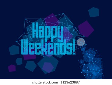 , vector beautiful greeting card or label with technology theme.