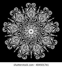 Vector Beautiful Hand drawn Mandala, Patterned Design Element