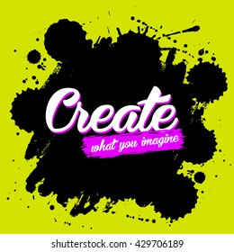 Vector beautiful handmade splash and strokes background.