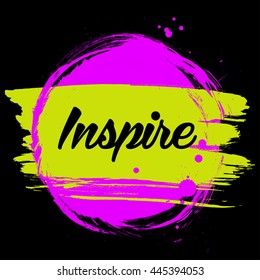 Vector beautiful handmade splash and strokes background.