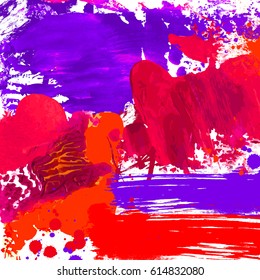 Vector beautiful handmade splash and strokes background.