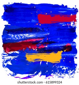 Vector beautiful handmade splash and strokes background.