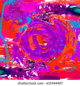 Vector beautiful handmade splash and strokes background.