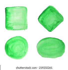 Vector beautiful handmade strokes backgrounds painted by brush