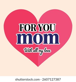 vector beautiful happy mothers day typography