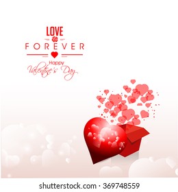 vector beautiful heart design background or illustration for valentines day.