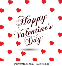 Vector beautiful heart greeting or illustration for Valentines day.