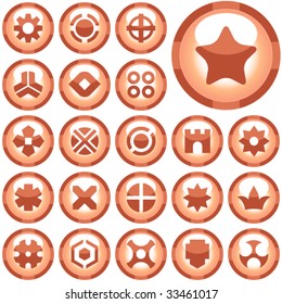 Vector beautiful icon set