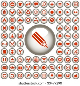 Vector beautiful icon set