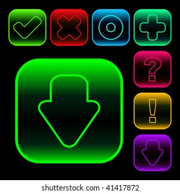 Vector beautiful icon set