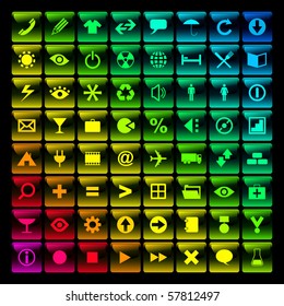 Vector beautiful icon set