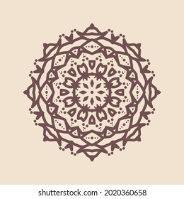 vector hermosa ilustración de gran mandala hermosa, diseño aislado