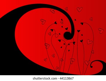 Vector Beautiful Illustration Valentine's Day background