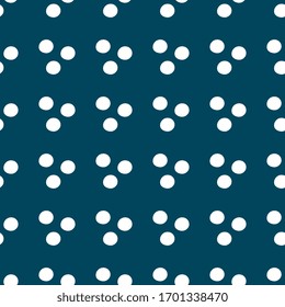 Vector beautiful illustration with white peas on a saturated dark turquoise background. Retro background or pattern. Beautiful cover, packaging.
