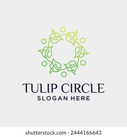Vector beautiful leaf design logo with green natural concept, logo for beauty and others